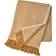 Scandi Living Plaid En Laine Sandstone 130x180 cm Mustard Couverture Jaune (180x130cm)