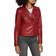 Levi's Plus Trendy Faux Leather Moto Jacket Deep Red Deep Red