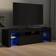 vidaXL Cabinet with Led Lights Black Mueble de TV 140x40cm