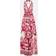 Dolce & Gabbana Long sleeveless chiffon dress with Majolica print