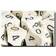 Chessex Marble D6 Ivory Black 12 Stk