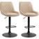 Homcom Adjustable Light Khaki Bar Stool 117cm 2pcs