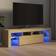 vidaXL Cabinet with Led Lights Sonoma Oak TV-bord 140x40cm