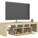 vidaXL Cabinet with Led Lights Sonoma Oak Mobile TV 140x40cm