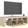 vidaXL Cabinet with Led Lights Sonoma Oak TV-bord 140x40cm