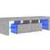 vidaXL Cabinet with Led Lights Concrete Grey TV-bord 140x40cm