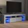 vidaXL Cabinet with Led Lights Concrete Grey Meuble TV 140x40cm