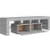 vidaXL Cabinet with Led Lights Concrete Grey TV-bord 140x40cm
