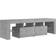 vidaXL Cabinet with Led Lights Concrete Grey TV-bord 140x40cm