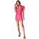 Trendyol Collection Glam Mini Bodycon Slim Fit Knit Dress - Pink