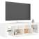 vidaXL Cabinet with Led Lights High Gloss White Fernsehschrank 140x40cm