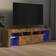 vidaXL Cabinet with Led Lights Smoked Oak Meuble TV 140x40cm