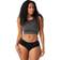 Smartwool Womens Intraknit Crop Bra - Black Heather