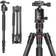 Neewer Carbon Fiber 66 inches/168 centimeters Camera Tripod Monopod with 360 Degree Ball Head,1/4 inch Quick Shoe Plate,Bag