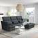 IKEA Fammarp Black/Grey Sofa 274cm 3-Sitzer