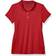 Nautica Women's 3-Button Short Sleeve Breathable 100% Cotton Polo Shirt, Red