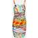 Dolce & Gabbana Short draped tulle dress with Carretto print