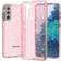 Samsung Galaxy S21 Glimmer Plastik Cover Gennemsigtig Sort