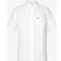 Lacoste Mens White Logo-embroidered Regular-fit Linen Shirt