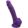 Silexd Dual Density Lila Dildo med pung 18 cm