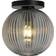 HELL Bright Smoke Grey Ceiling Flush Light 25cm