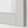 IKEA Metod Lerh light gray Vitrinskåp 171.5x60cm