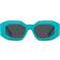 Versace Rock Icons Sunglasses - Azure/Dark Grey