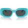 Versace Rock Icons Sunglasses - Azure/Dark Grey