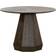 KATHY KUO HOME Courtney Rustic Lodge Brown Dining Table 42x42"