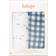 Lulujo Baby Fish and Gingham Printed Cotton Muslin Blankets 2-pack