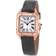 Cartier Santos-Dumont Silver 18kt Rose Gold Ladies WGSA0022