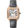 Cartier Santos-Dumont Silver 18kt Rose Gold Ladies WGSA0022