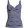 Lands' End V-Neck Wrap Tankini Top, Women - Blue