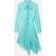 Stella McCartney Double Satin Lace Dress, Woman, Aquamarine, Aquamarine