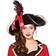 Wicked Costumes Pirathat Tricorni Deluxe Dame Med Fjer