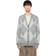 Ami Paris Gray Argyle Cardigan GREY/AQUA/IVORY/093