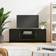 vidaXL Engineered Wood Black TV-bord 102x37.5cm