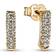 Pandora Timeless Single Row Bar Stud Earrings - Gold/Transparent