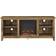 Walker Edison Wren Classic 4 Cubby Fireplace Barnwood TV Bench 70x24"