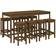 vidaXL 9 Garden Honey Pine Outdoor Bar Set, Table incl. 8 Chairs