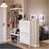 IKEA HEMNES 2 Compartments White Skostativ 89x127cm