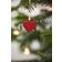 Ib Laursen My Nostalgic Christmas Heart Red Julgranspynt 7.5cm 2st