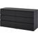 Ikea Malm Black/Brown Kommode 160x78cm