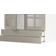 IKEA Metod/Maximera White/Stensund Beige Vitrinskåp 80x100cm