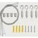 Synergy21 Mounting Kit for LED panel RGB-W Silver Lampeophæng