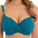 Fantasie Womens 6355 Ottawa Underwired Wrap Front Full Cup Bikini Top Blue Elastane