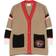 Burberry Kid's Embroidered Logo Wool Cardigan - Archive Beige