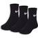 NIKE Little Kid's Dri-Fit Crew Socks 3-pack - Black