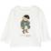 Ralph Lauren Baby Teddy Bear Motif Cotton T-shirt- White