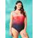 Lascana Tummy Control Swimsuit with Crossover Straps